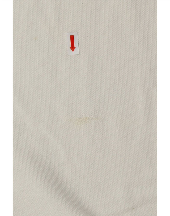 TOMMY HILFIGER Mens Polo Shirt Large White Cotton Vintage Tommy Hilfiger and Second-Hand Tommy Hilfiger from Messina Hembry 