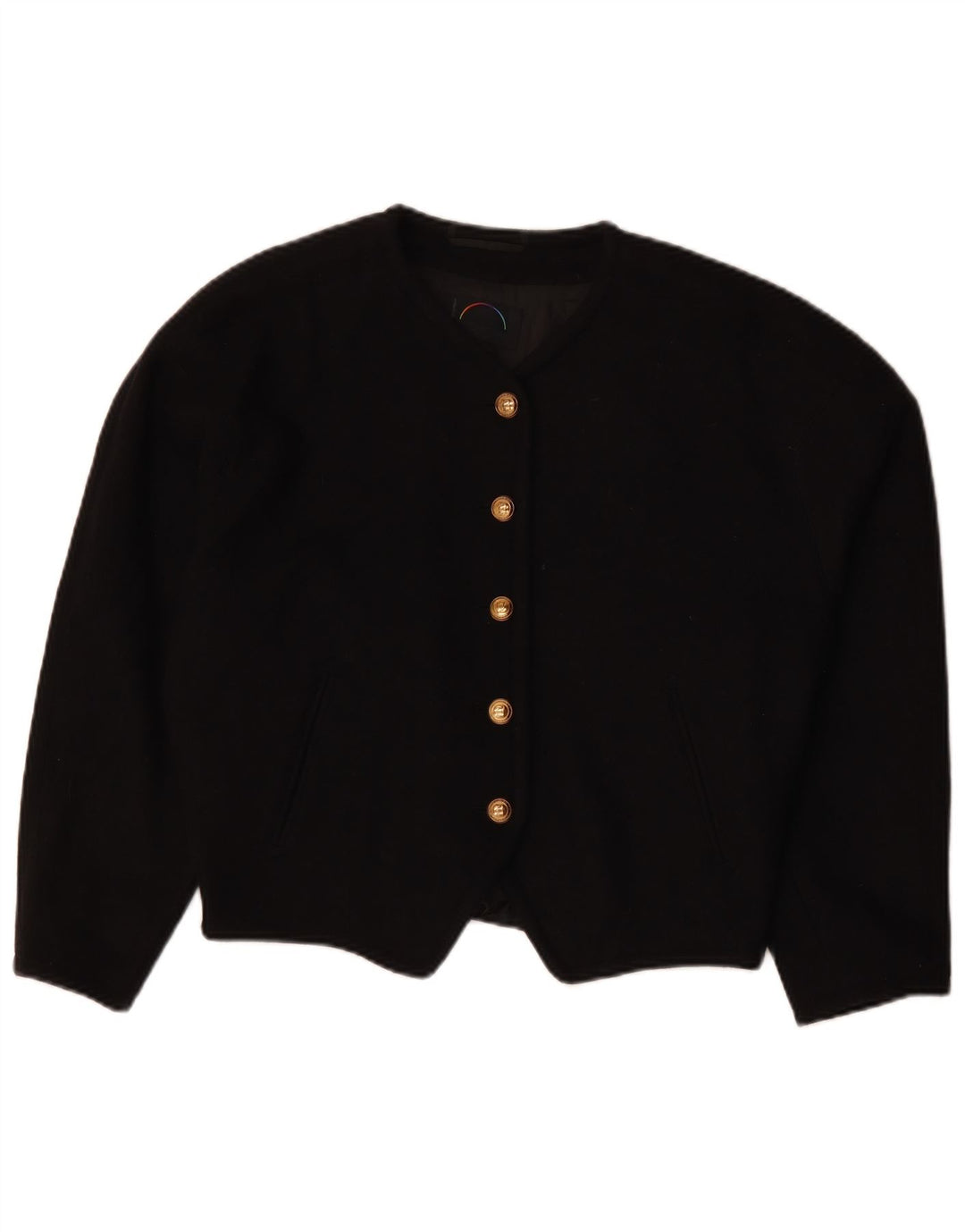 Jaqueta blazer feminina BOGNER com 5 botões UK 18 XL preta