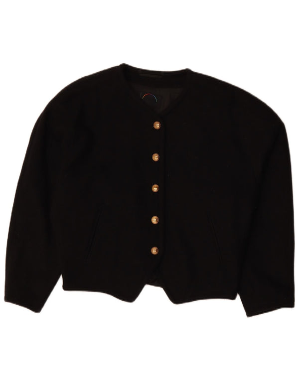 Jaqueta blazer feminina BOGNER com 5 botões UK 18 XL preta