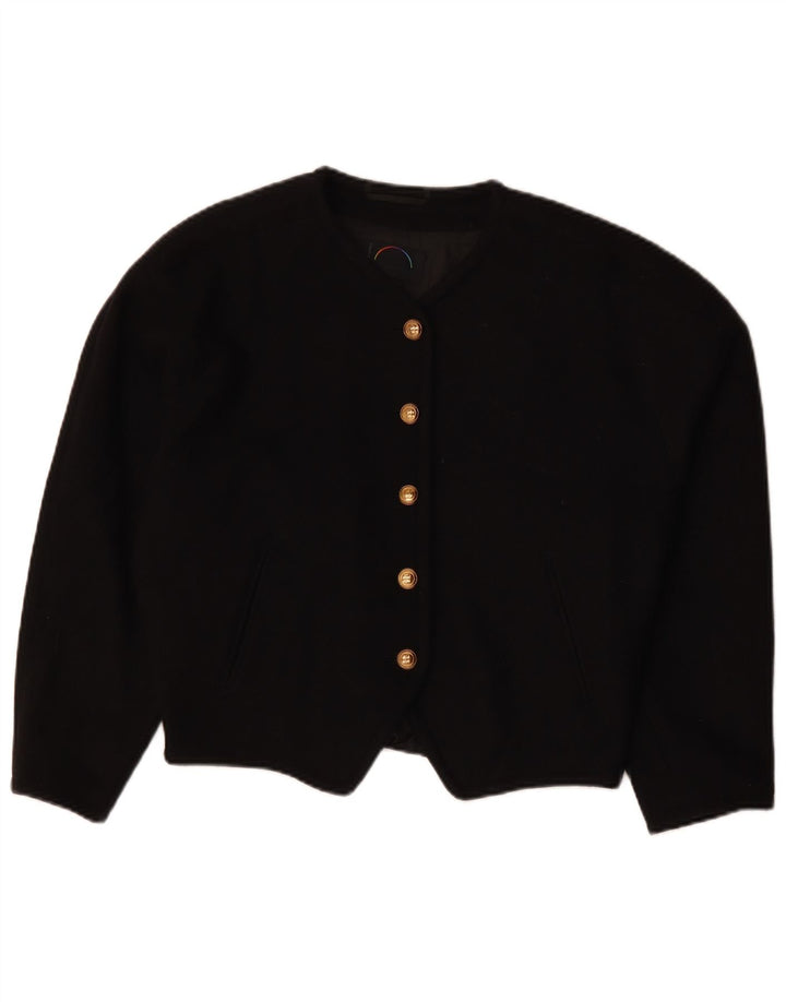 Jaqueta blazer feminina BOGNER com 5 botões UK 18 XL preta