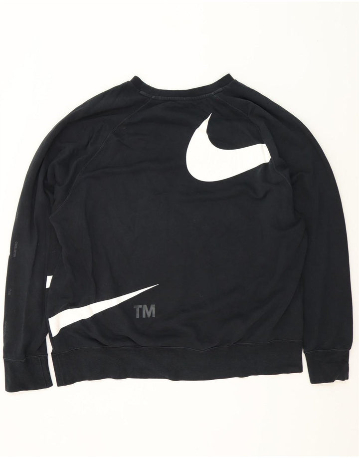 Moletom gráfico masculino Nike Jumper 2XL algodão preto