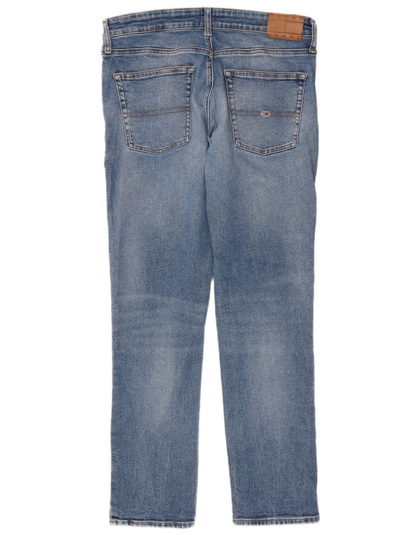 Tommy Hilfiger Masculino Slim Jeans W34 L32 Azul Algodão
