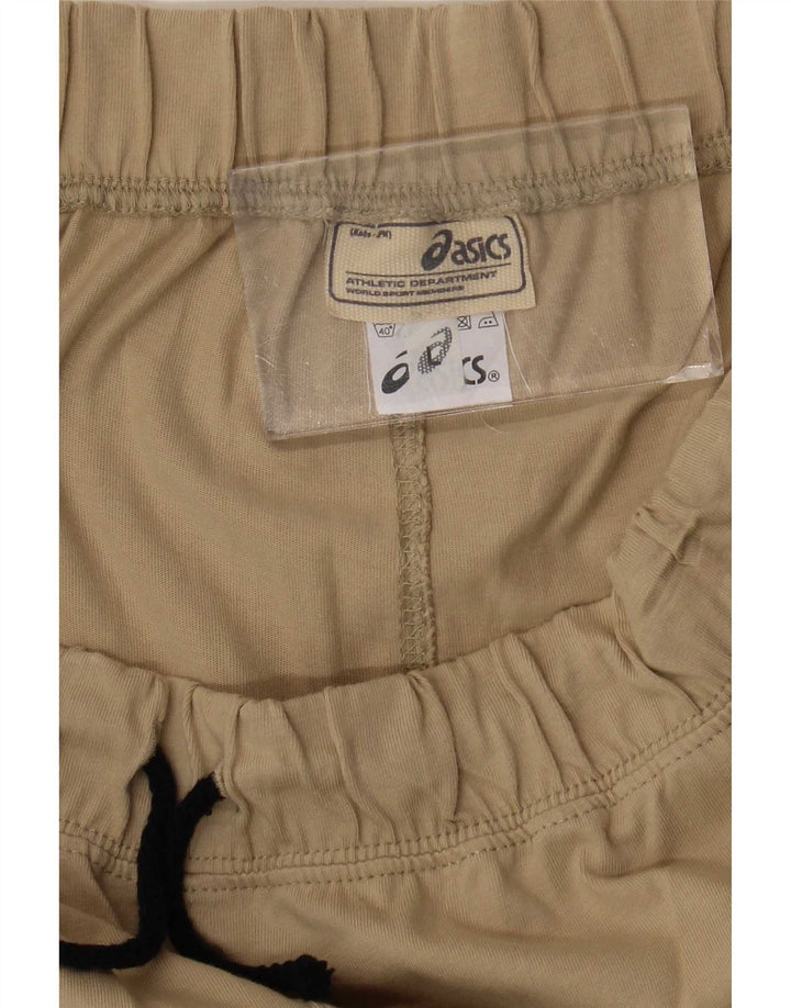 Calça de treino masculina Asics grande algodão bege