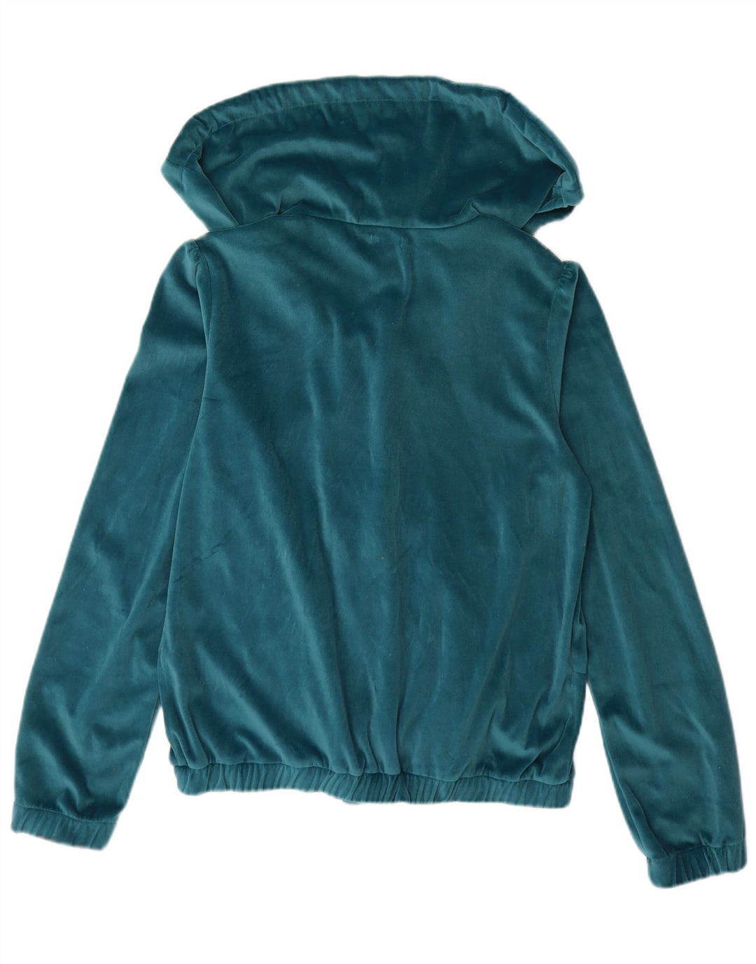 Jaqueta de treino feminina de veludo Killah UK 14 grande poliéster azul