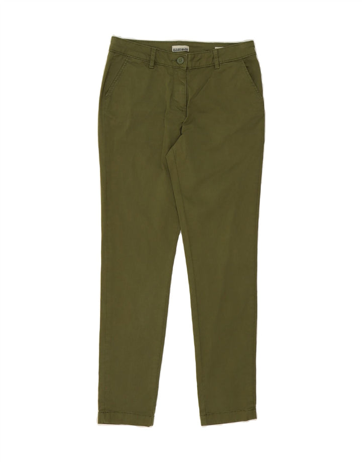 NAPAPIJRI Womens Slim Chino Trousers W26 L27 Khaki Vintage Napapijri and Second-Hand Napapijri from Messina Hembry 
