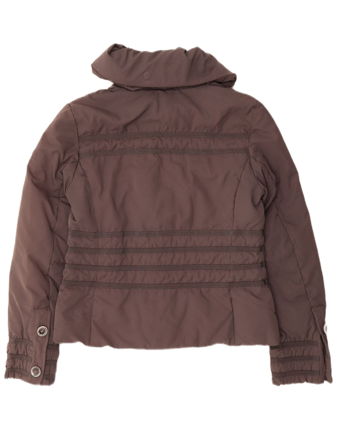 Jaqueta acolchoada feminina Canadiens UK 14 poliéster cinza médio