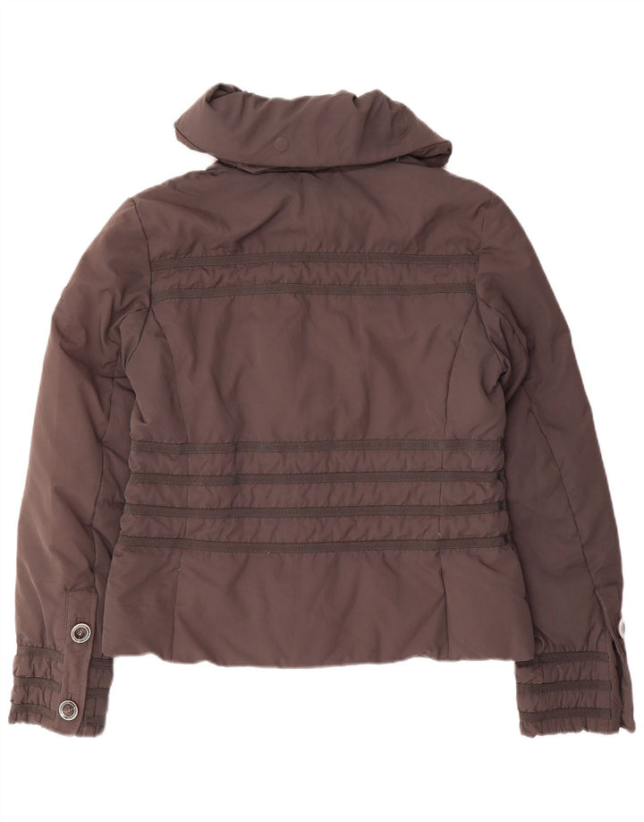 Jaqueta acolchoada feminina Canadiens UK 14 poliéster cinza médio