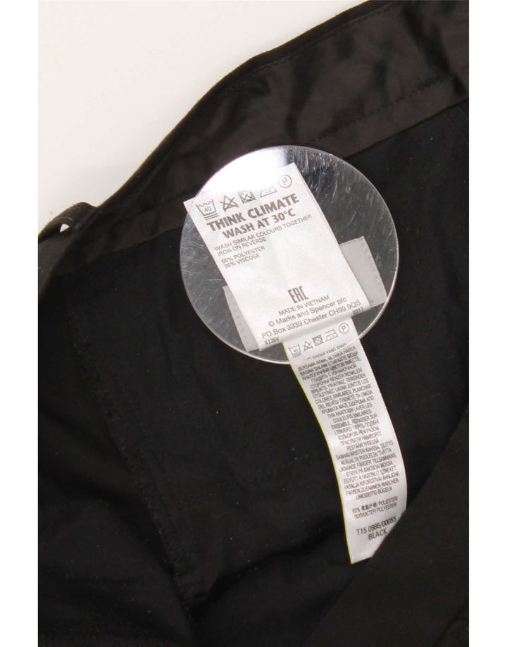 Calça casual masculina Marks & Spencer regular W36 L31 poliéster preto