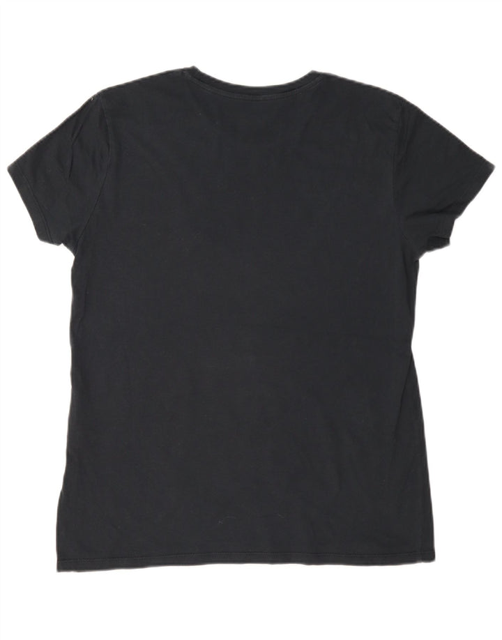Camiseta feminina Levi's Oversized Graphic UK 10 pequena preta