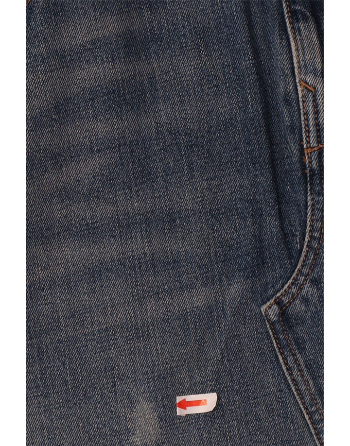 Saia jeans feminina Zara pequena W26 algodão azul