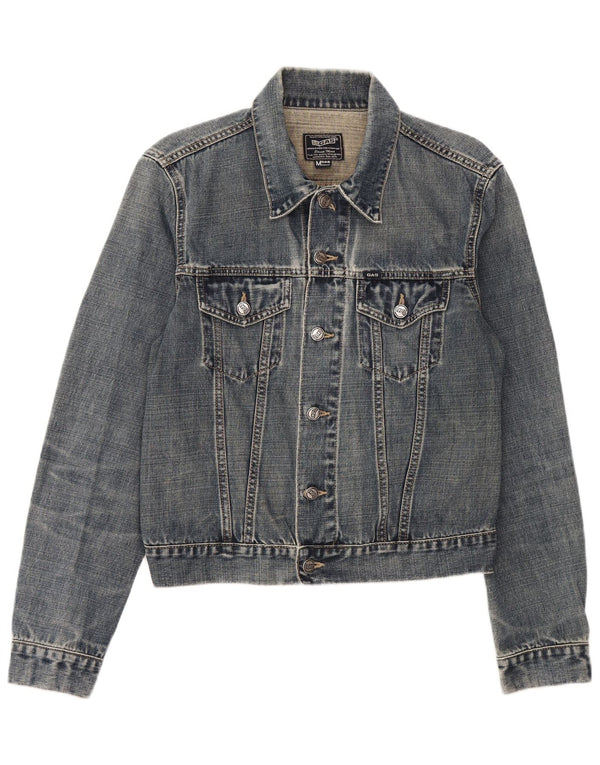 Jaqueta jeans feminina Gas UK 14 azul médio