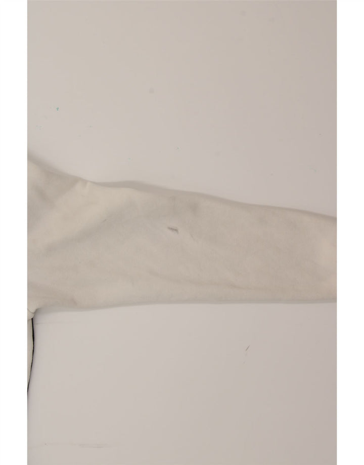 Moletom gráfico masculino NIKE Jumper pequeno branco colorblock algodão