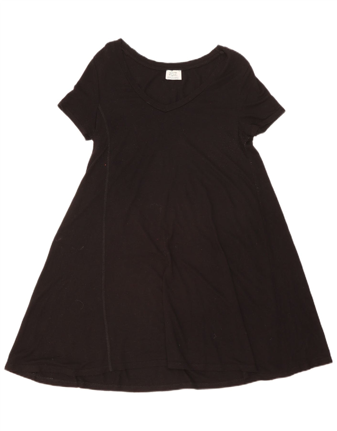Zara Vestido feminino Trafaluc A-Line pequeno preto