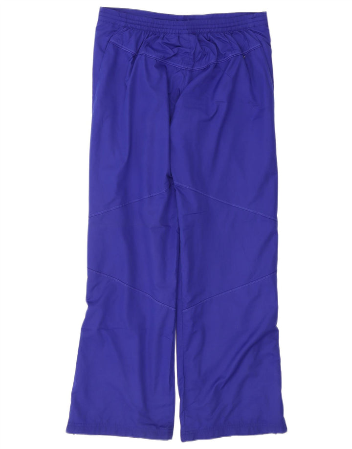 Calça de treino feminina Nike UK 8/10 pequena azul poliéster