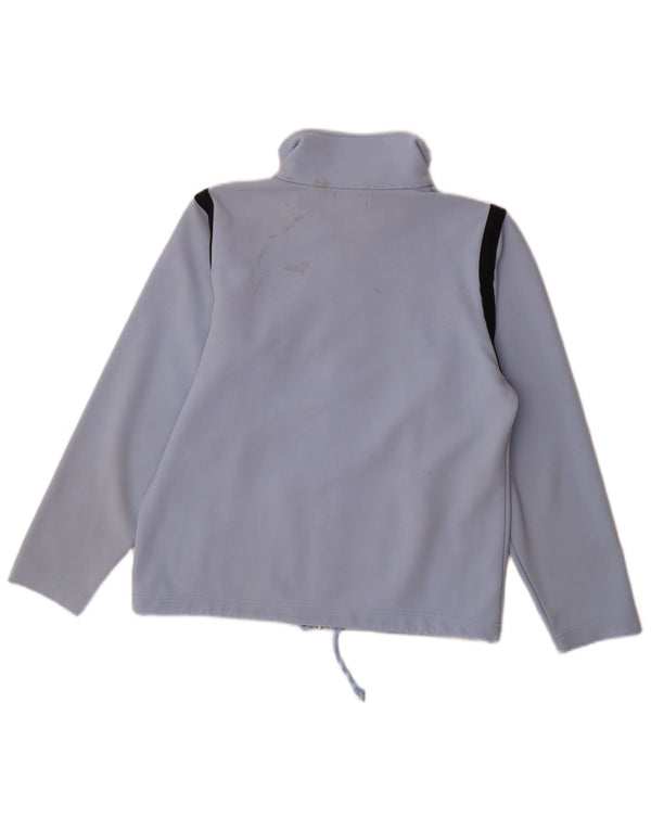 Jaqueta feminina de treino KAPPA UK 14 poliéster colorblock azul médio