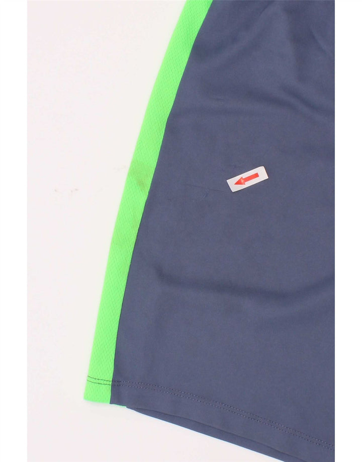 Shorts esportivos Nike Boys 12-13 anos grande azul colorblock poliéster