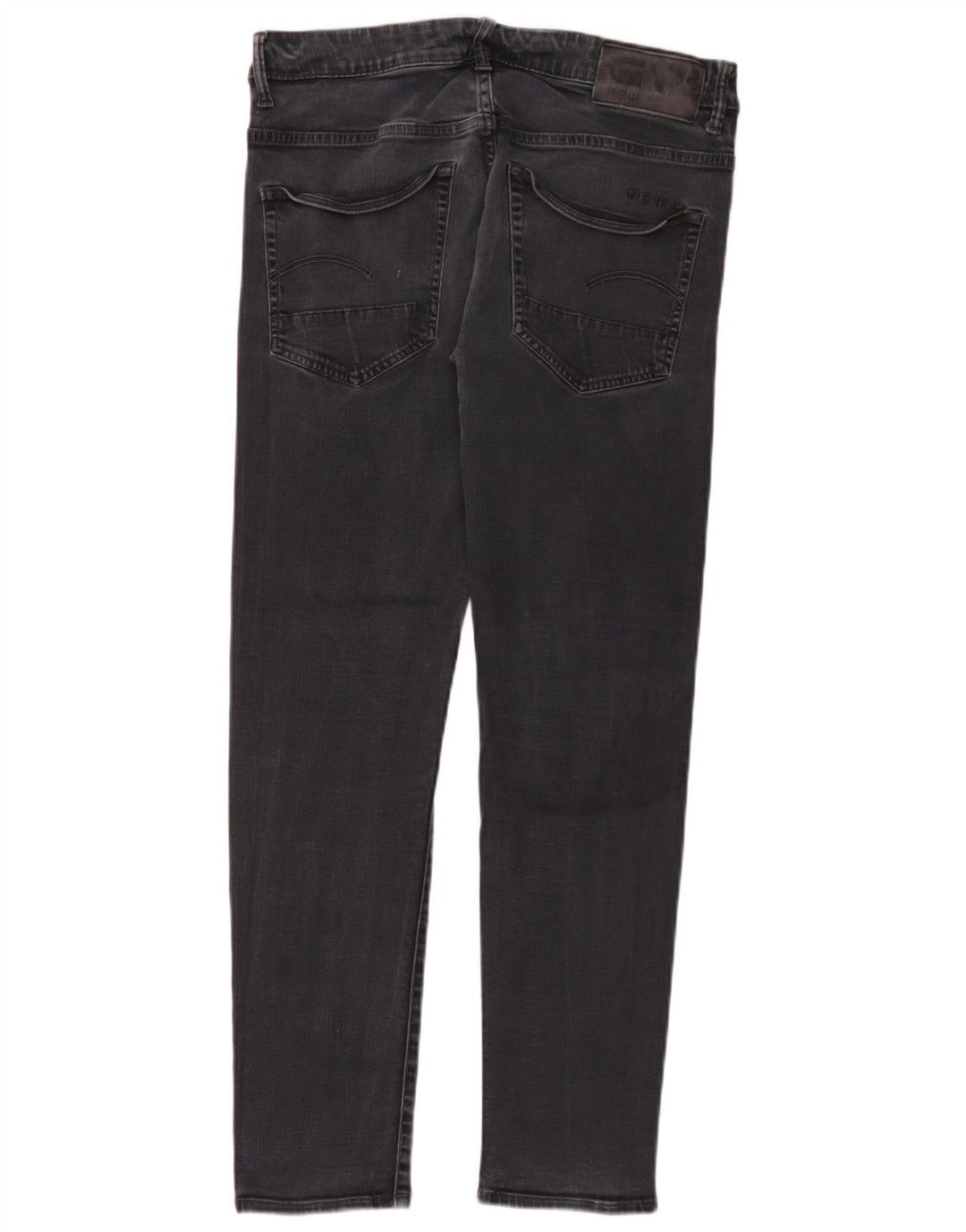 G-Star Masculino 3301 Slim Jeans W34 L32 Algodão Preto