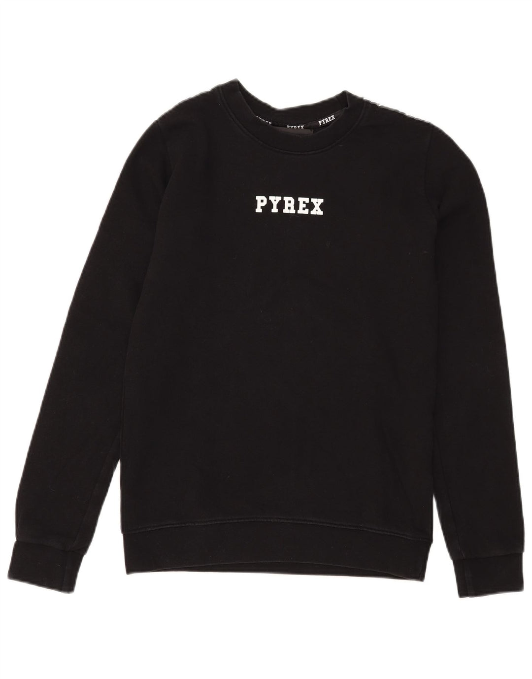 Suéter gráfico feminino Pyrex UK 6 XS algodão preto