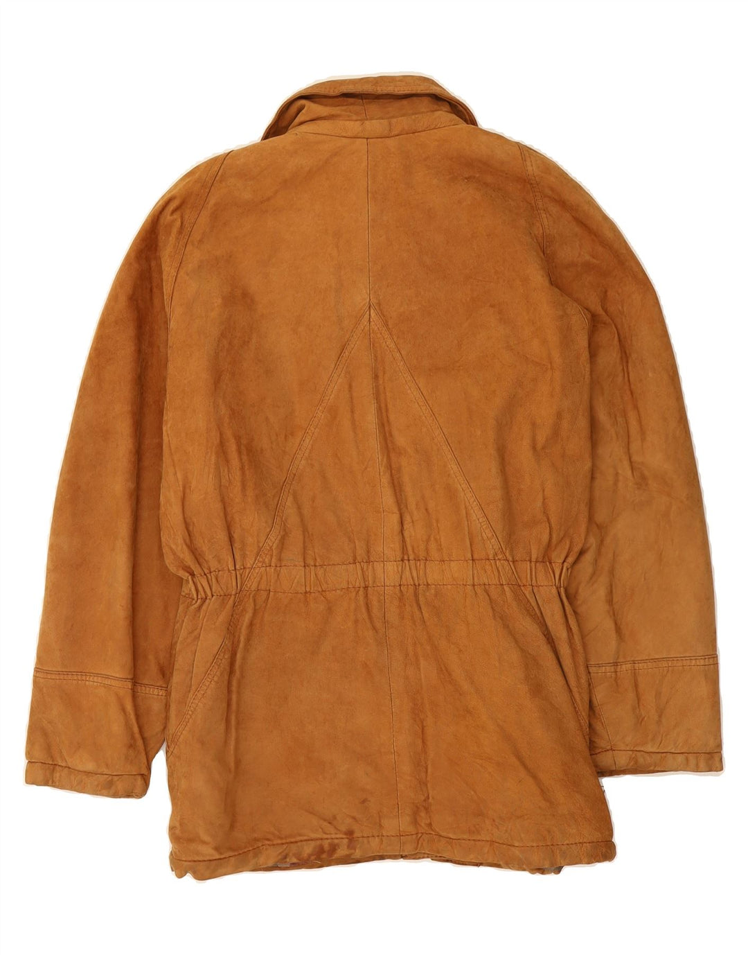 VINTAGE Womens Suede Jacket EU 44 XL Brown Vintage Vintage and Second-Hand Vintage from Messina Hembry 
