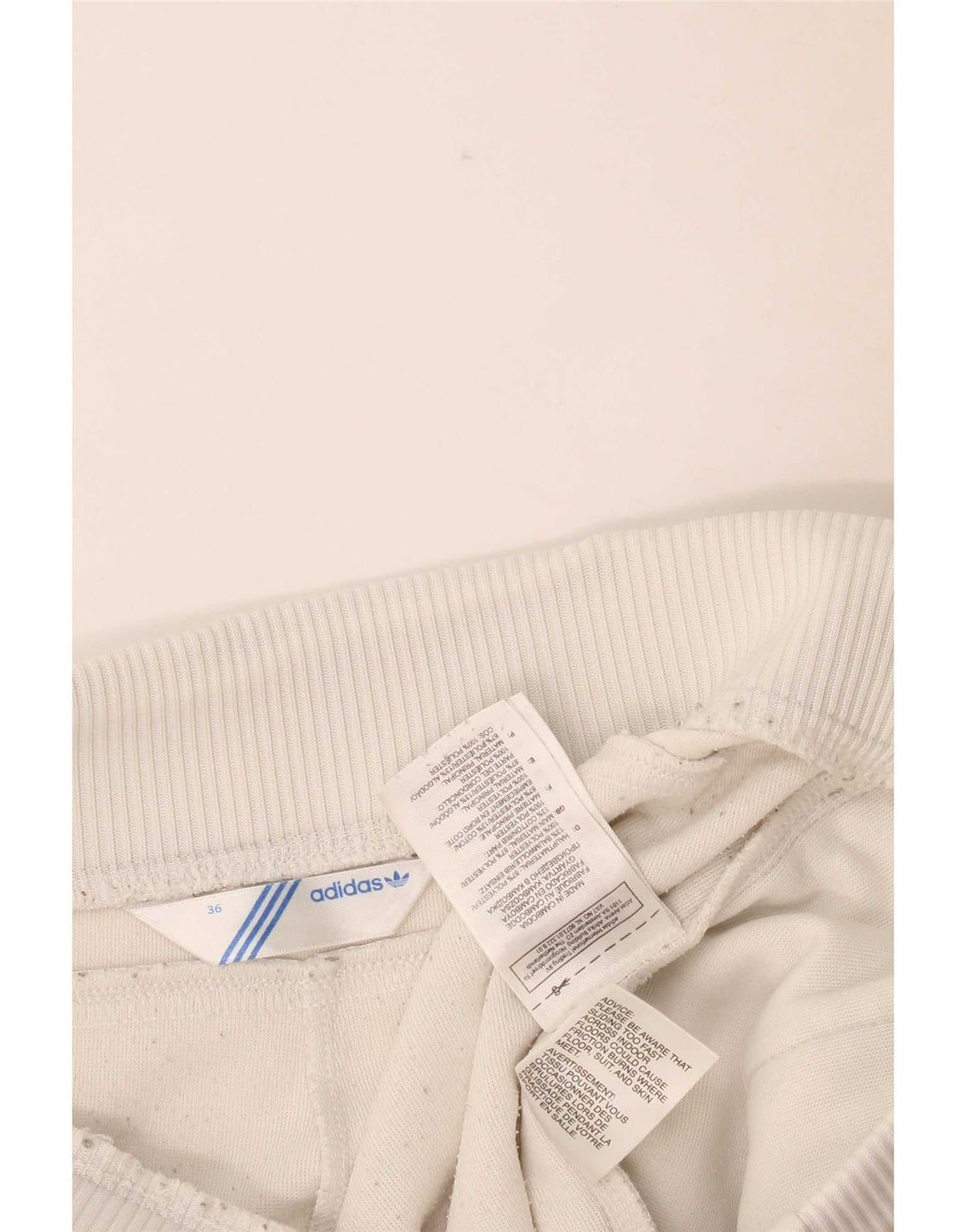 Calça de treino feminina Adidas EU 36 pequena poliéster branco
