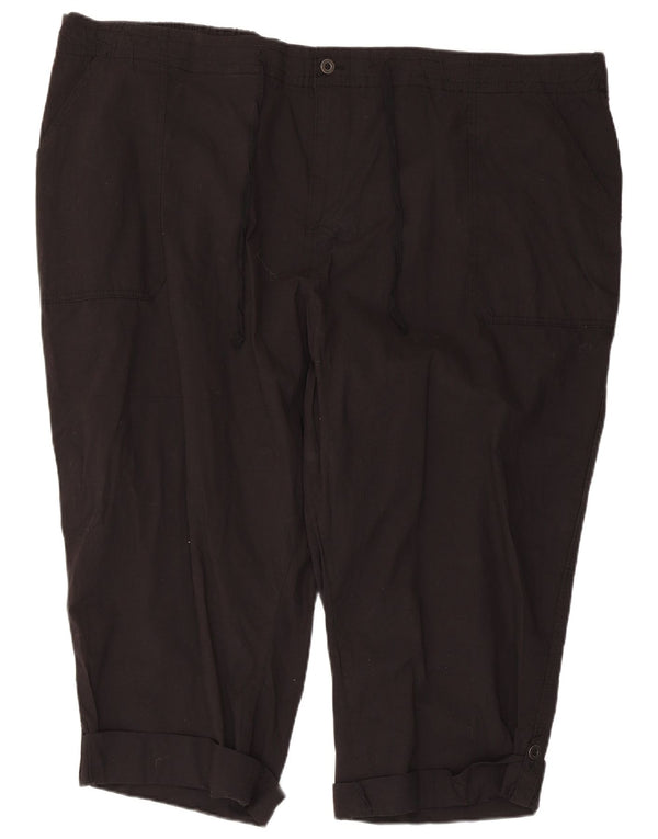 Bermuda feminina Marks & Spencer Autograph UK 28 6XL W52 L22 preta