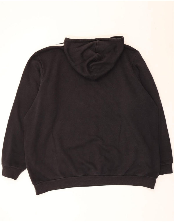 Adidas Mens Hoodie Jumper 2XL Algodão Preto