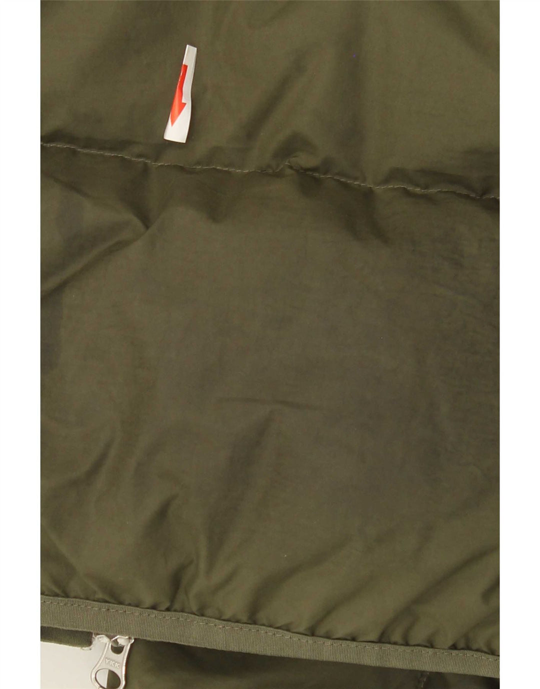 Jaqueta acolchoada com capuz masculina Nike UK 38 poliéster cáqui médio