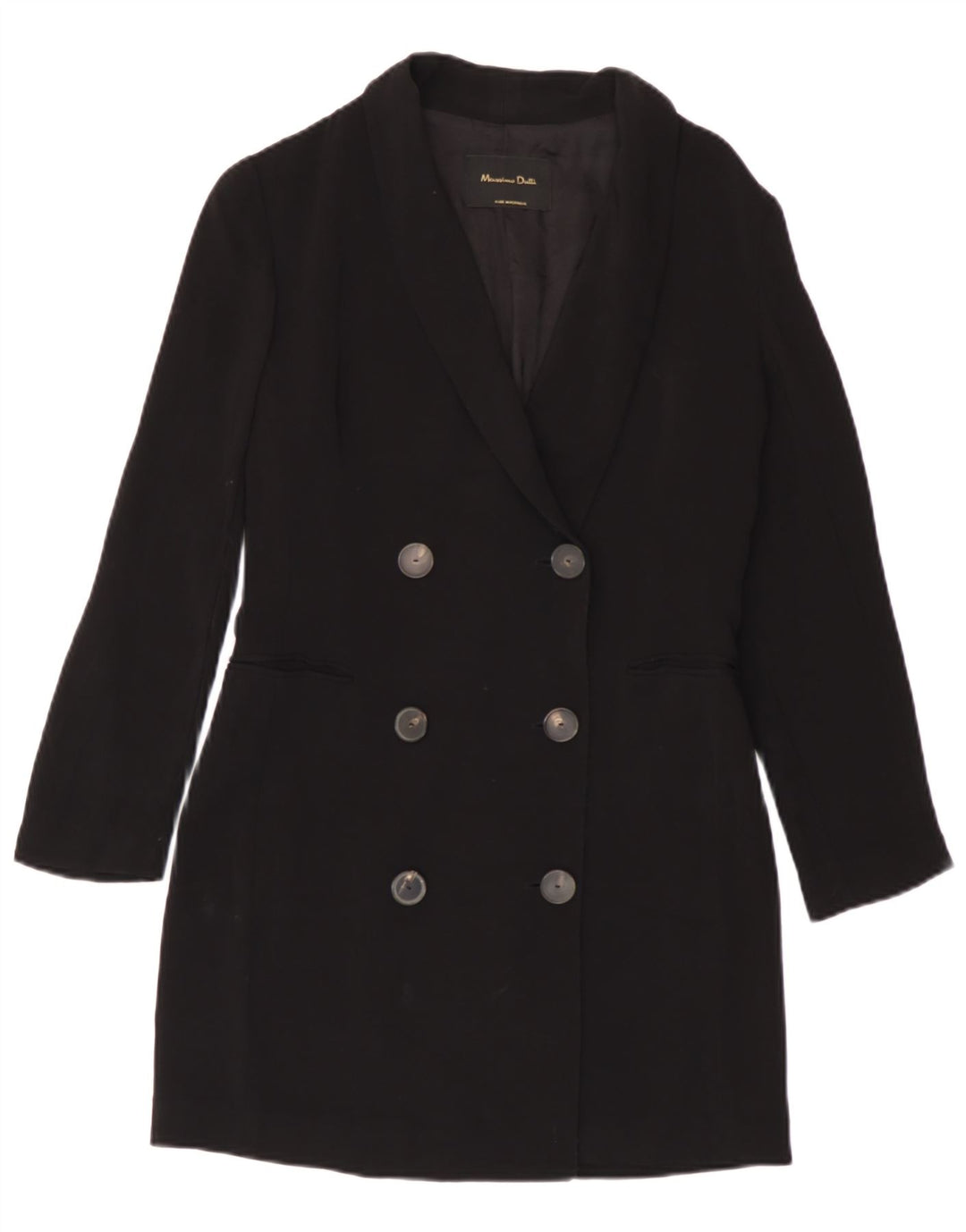 Casaco feminino Massimo Dutti com peito duplo UE 38 pequeno azul marinho