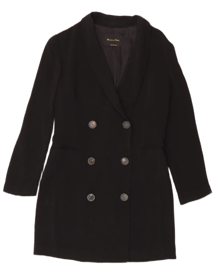 Casaco feminino Massimo Dutti com peito duplo UE 38 pequeno azul marinho