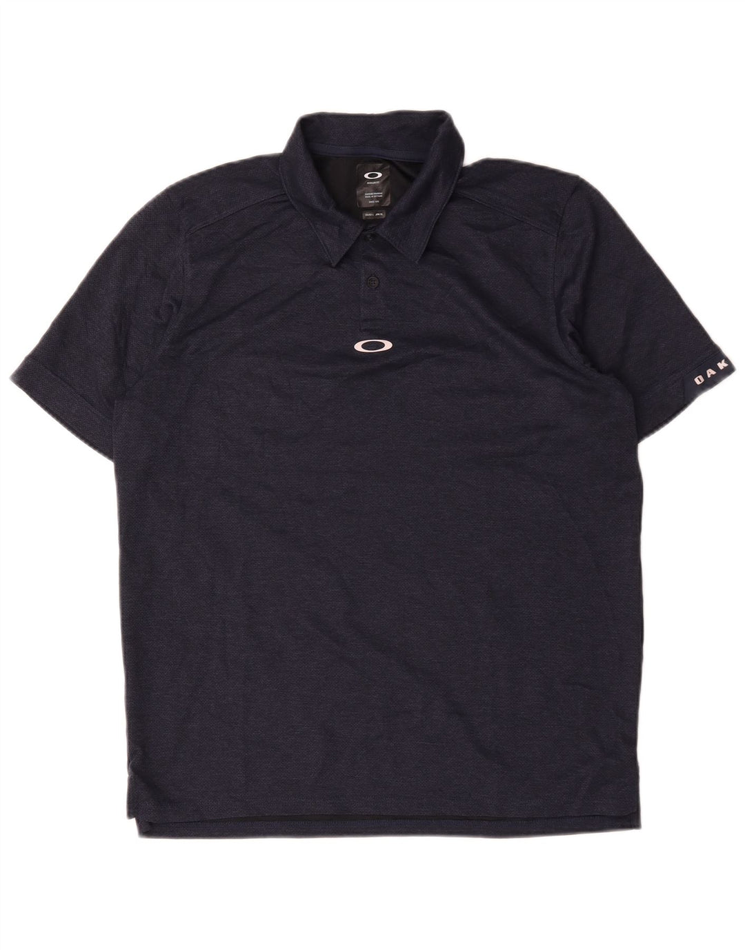 Camisa polo masculina Oakley Regular Fit grande azul marinho