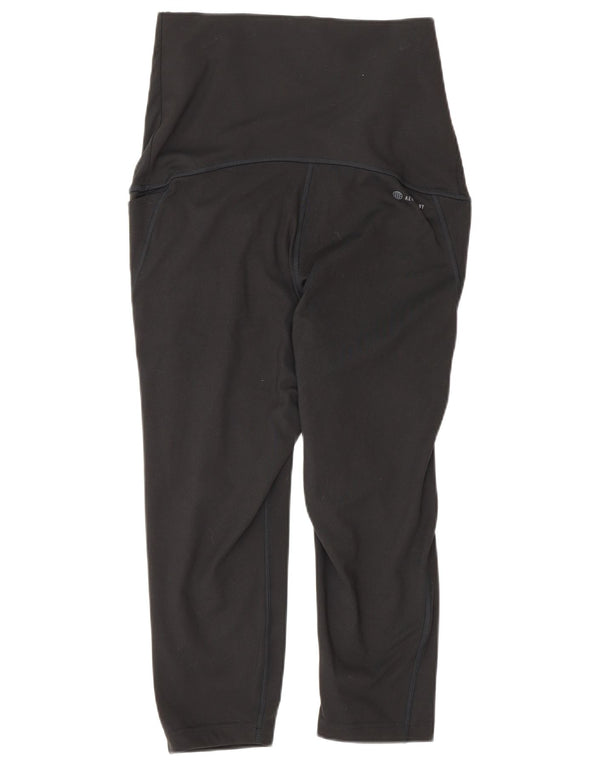 Adidas Womens Maternity Capri Leggings UK 12/14 Médio Preto Poliéster