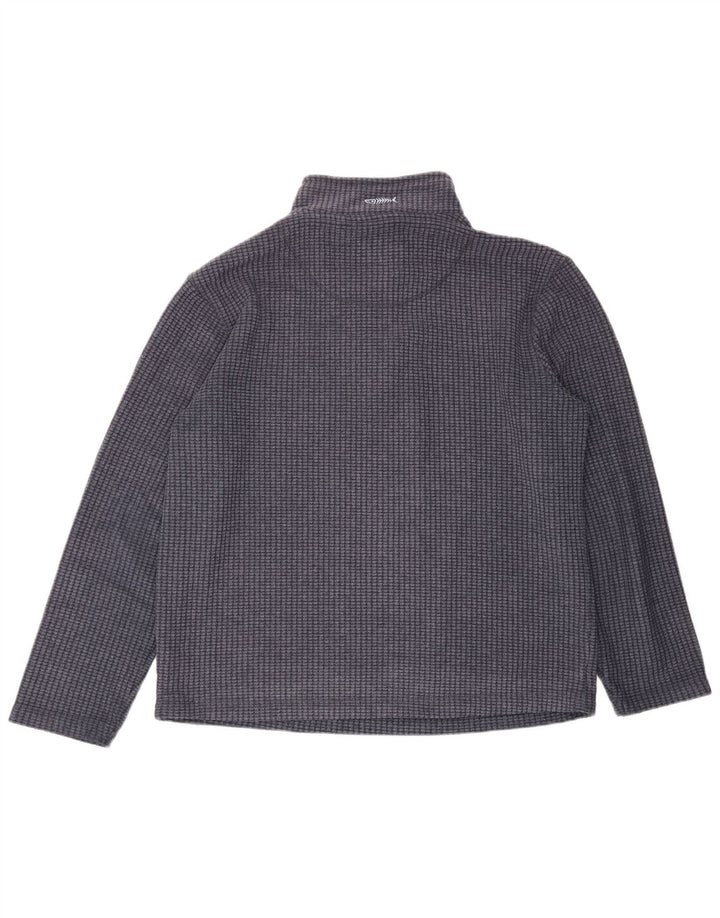 Weird Fish Mens Zip Neck Fleece Jumper Grande Poliéster Azul Marinho