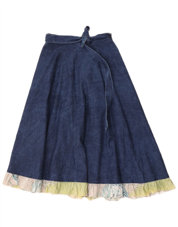 Saia jeans feminina Fiorucci W22 2XS azul colorblock