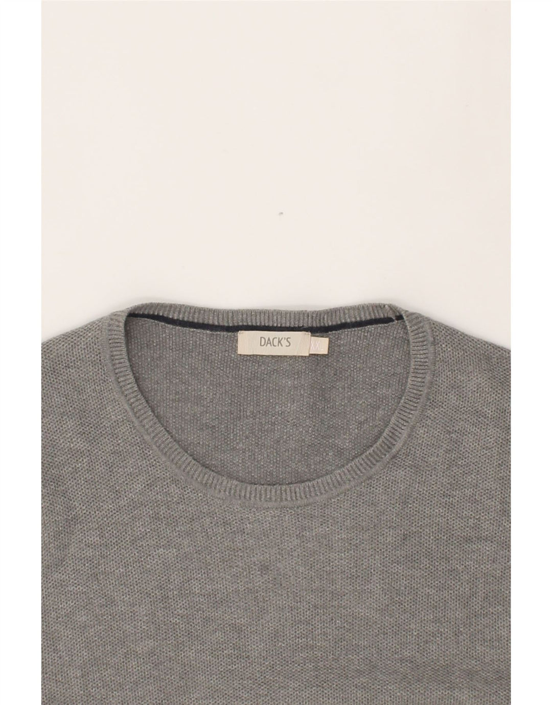 DACK'S Womens Boat Neck Jumper Sweater UK 20 2XL Grey Cotton Vintage Dack's and Second-Hand Dack's from Messina Hembry 