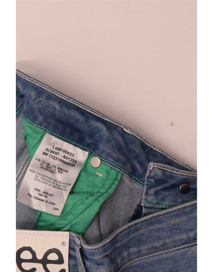 Lee Womens Slim Jeans W29 L27 Azul Algodão