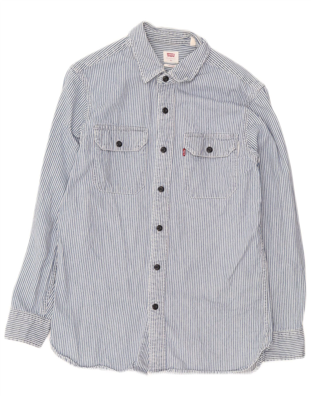 Camisa Levi's Masculina Relaxed Fit XS Azul Riscas