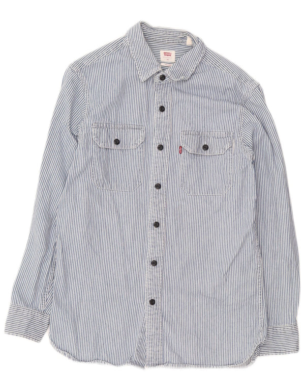 Camisa Levi's Masculina Relaxed Fit XS Azul Riscas