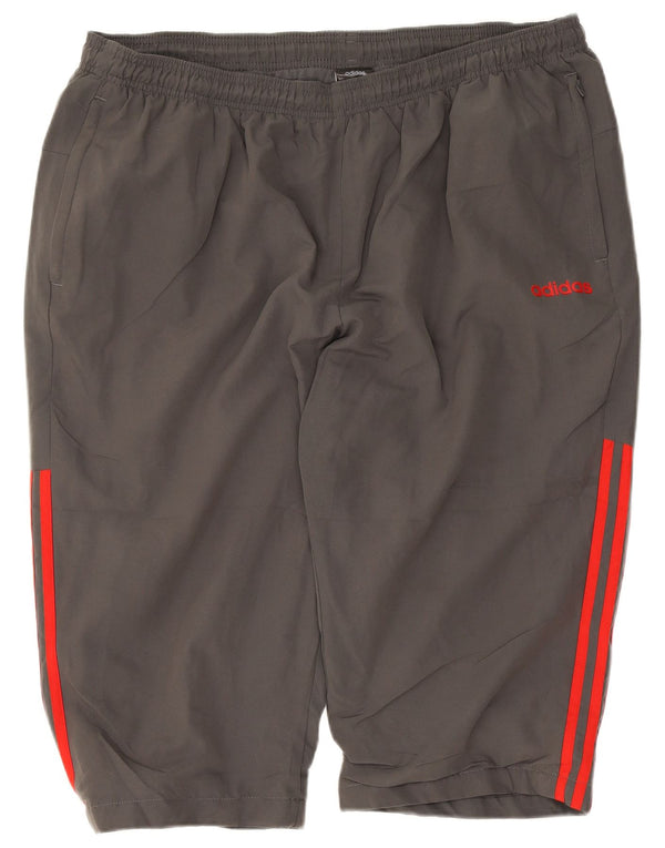 Shorts esportivos masculinos Adidas 2XL poliéster cinza
