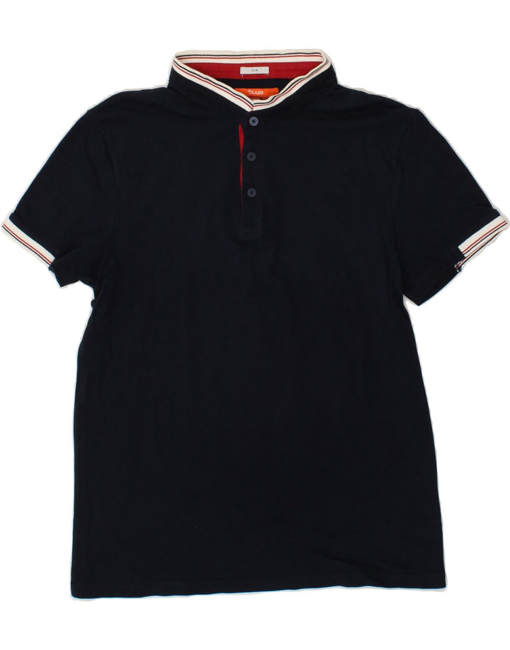 JULES Mens Slim Polo Shirt Medium Navy Blue Vintage Jules and Second-Hand Jules from Messina Hembry 