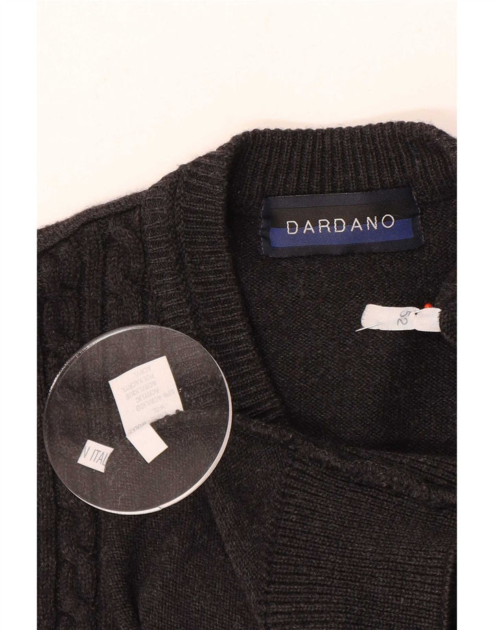 Dardano Mens Vest Tank Top IT 52 Grande Acrílico Cinza