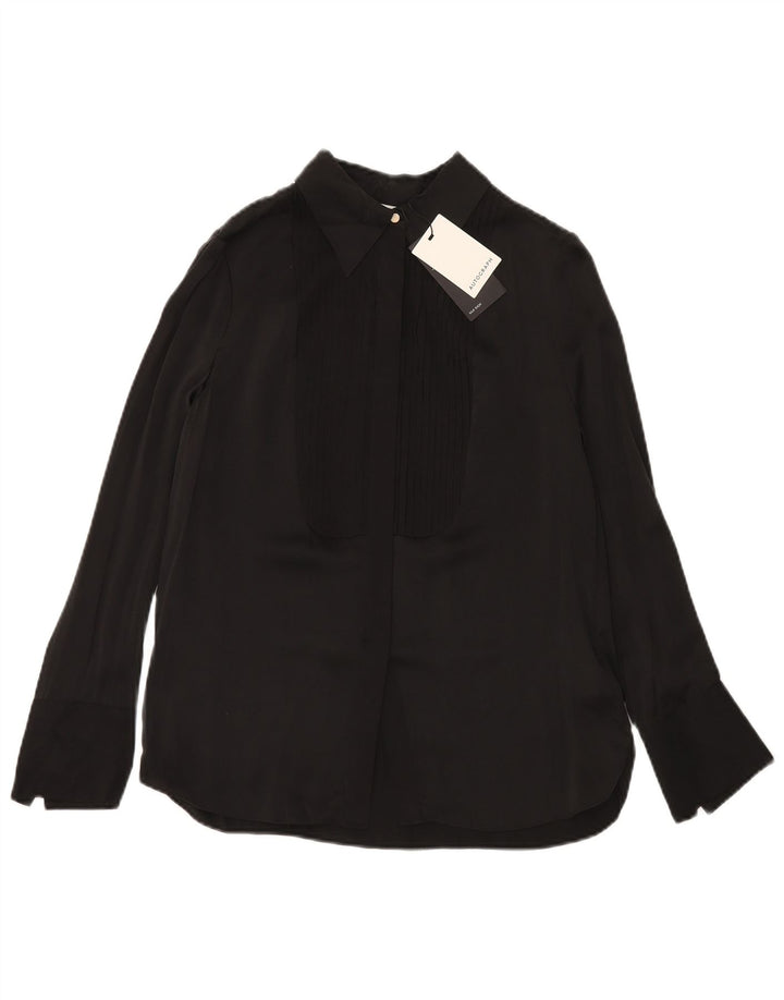 Camisa formal feminina Autograph UK 6 XS seda preta
