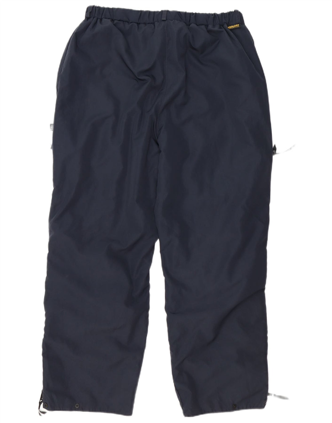 Calça de treino masculina vintage XL azul marinho poliéster