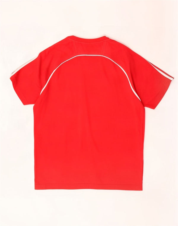 Camiseta gráfica masculina Champion grande bloco colorido vermelho