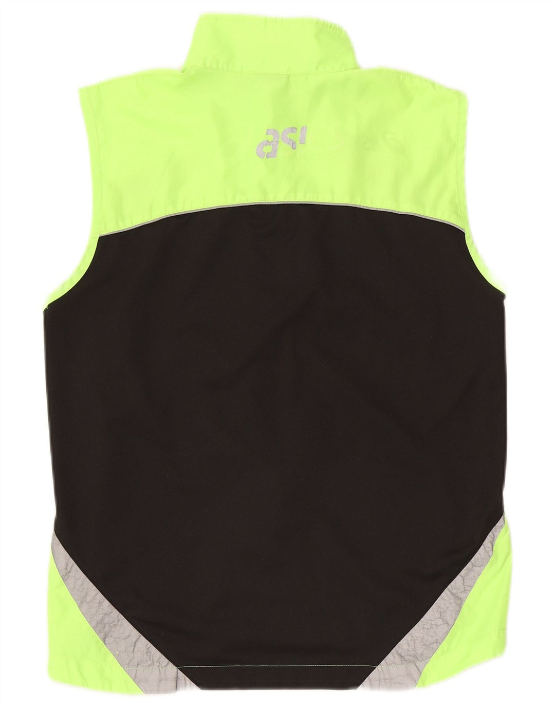Asics Jaqueta masculina sem mangas com top de treino pequeno verde Colourblock