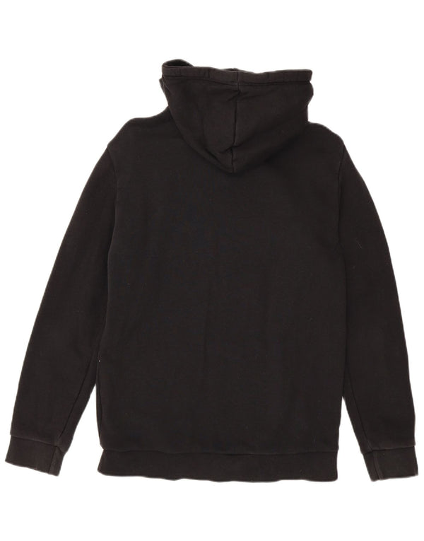 Adidas masculino gráfico moletom com capuz pequeno algodão preto