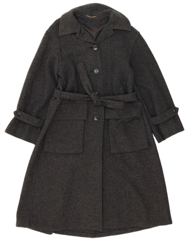 Sobretudo feminino Marella UK 14 cinza médio