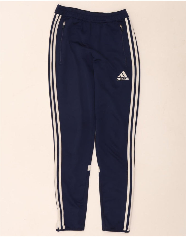 Calça de treino masculina Adidas Climacool XS azul marinho colorblock poliéster
