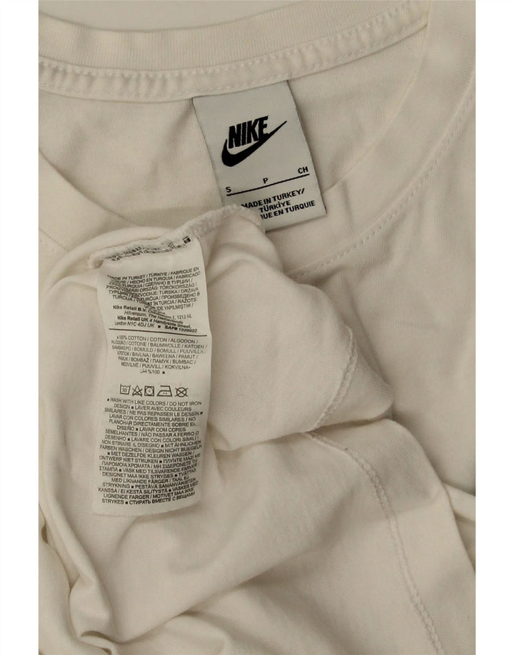 Camiseta masculina NIKE Top pequeno algodão branco