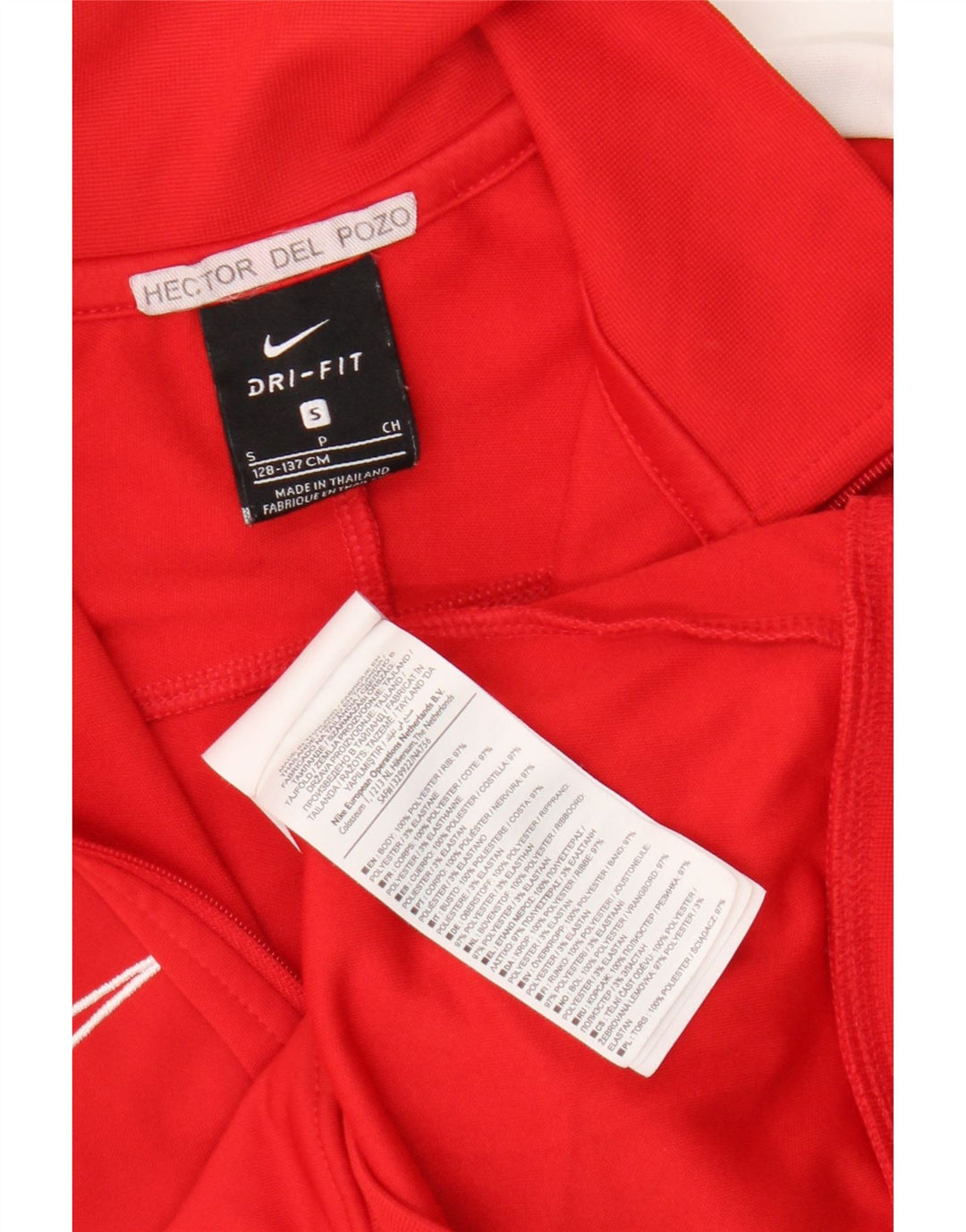 Jaqueta Nike Boys Atletico Madrid Tracksuit Top 8-9 Anos Pequeno Vermelho