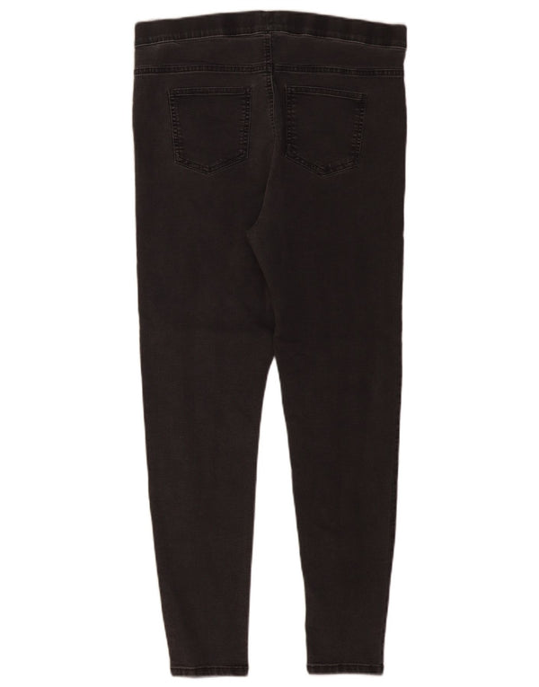Calça jeans feminina Marks & Spencer UK 14 grande W34 L28 algodão cinza